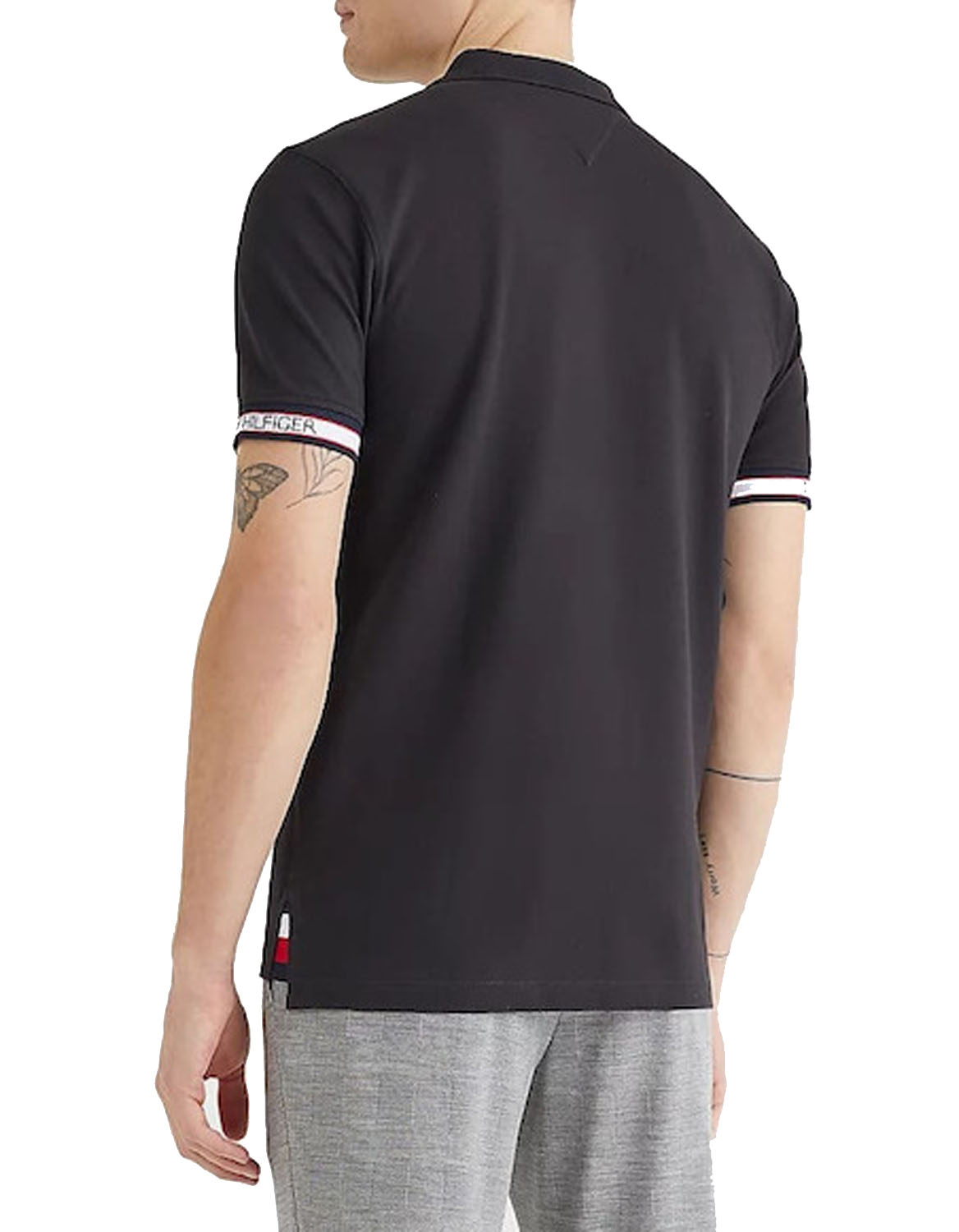 Tommy Hilfiger Polo Homme CUFF BRANDING REGULAR MW0MW23960-BDS Noir 2