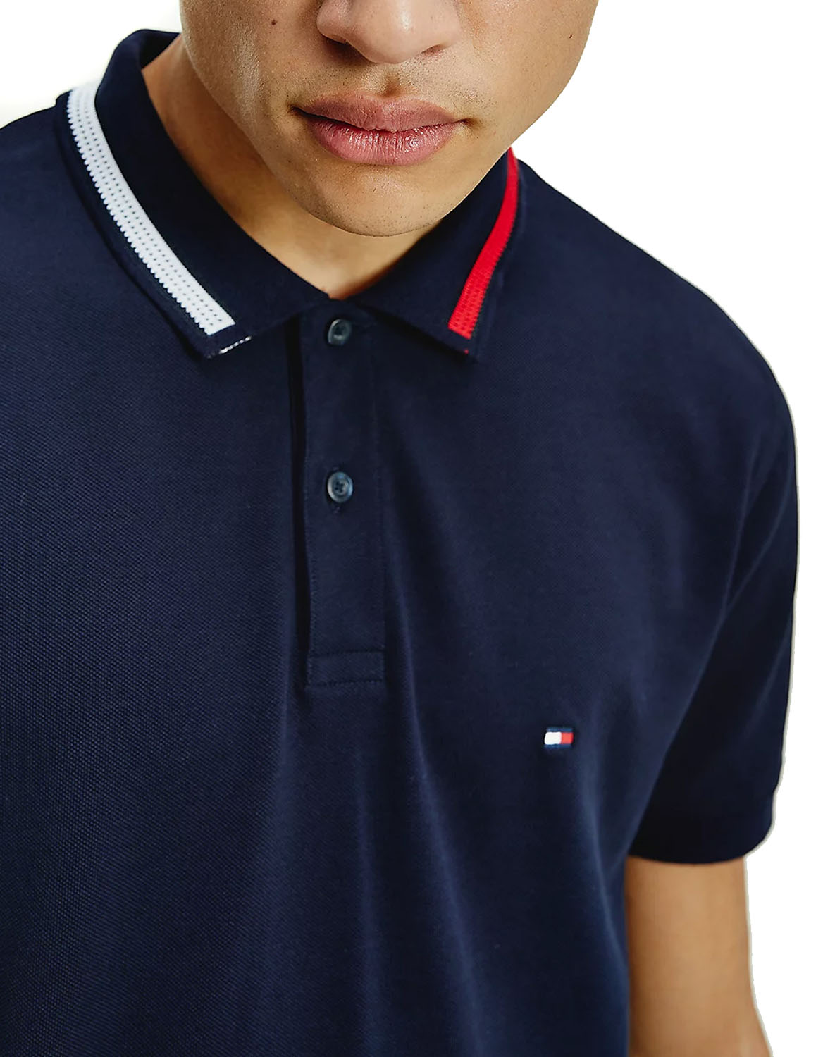 Tommy Hilfiger Polo homme SOPHISTICATED TIPPIN MW0MW20201-DW5 Bleu foncé 3